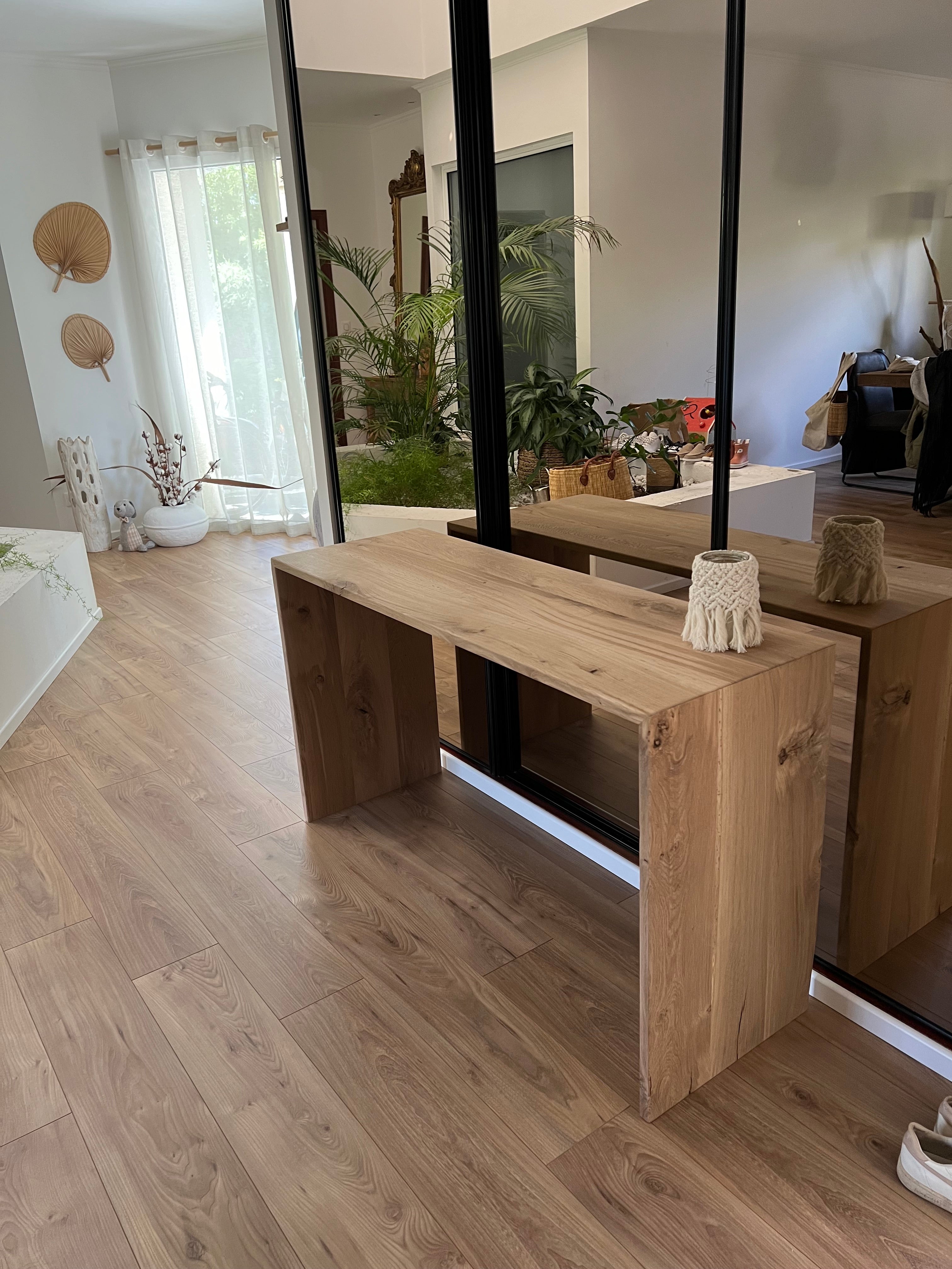 Bureau en chêne massif