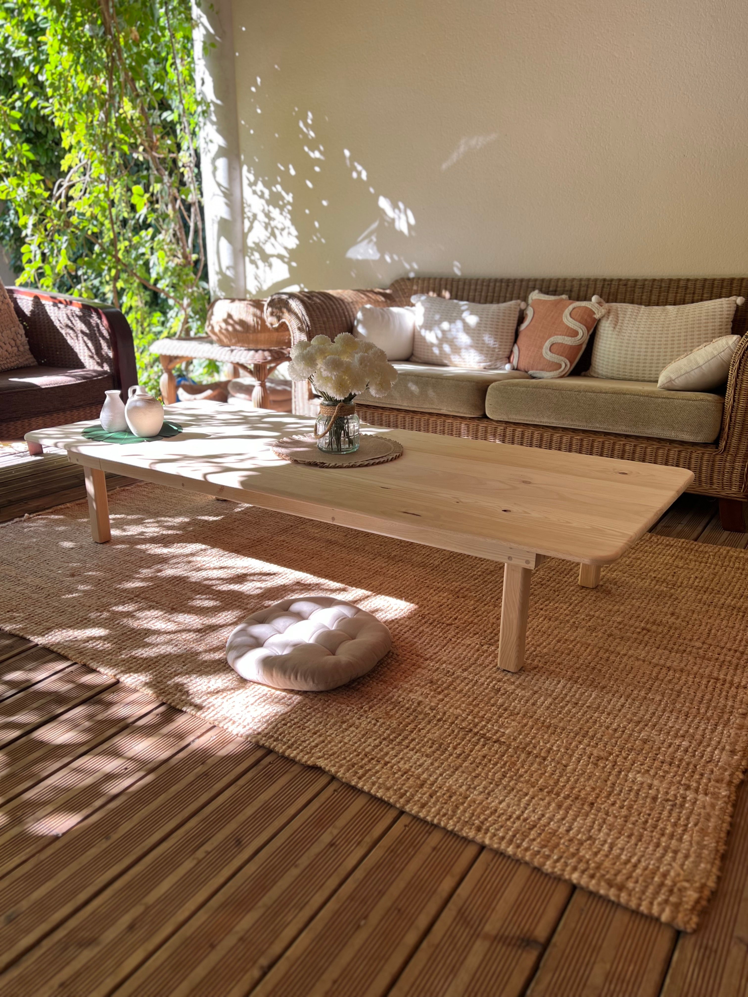 Table basse en bois massif Sen-Wood Atelier