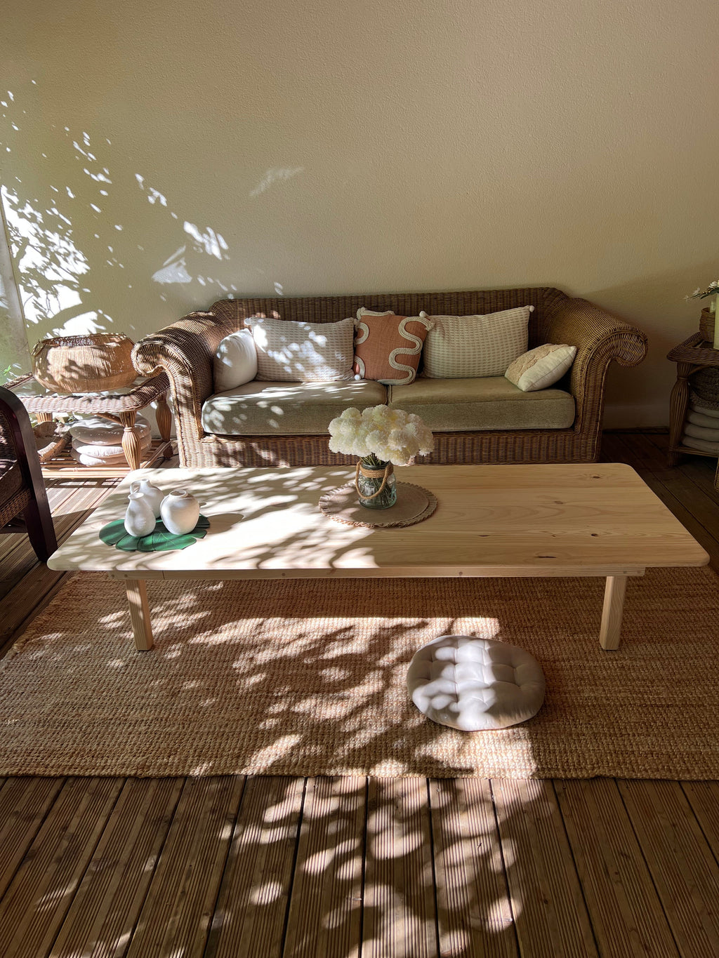 Table basse en bois massif Sen-Wood Atelier