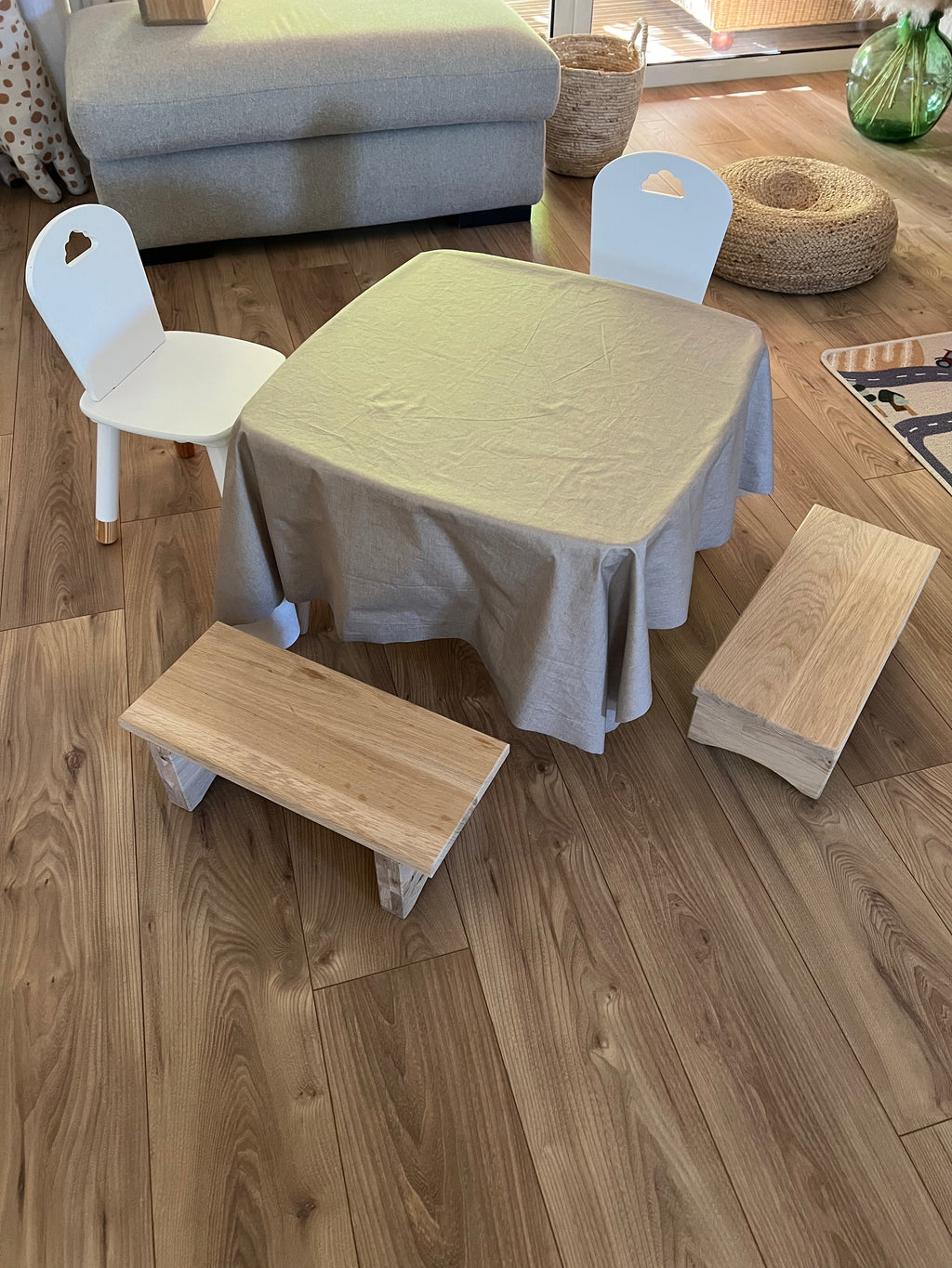 Tabouret en chêne Sen-Wood Atelier