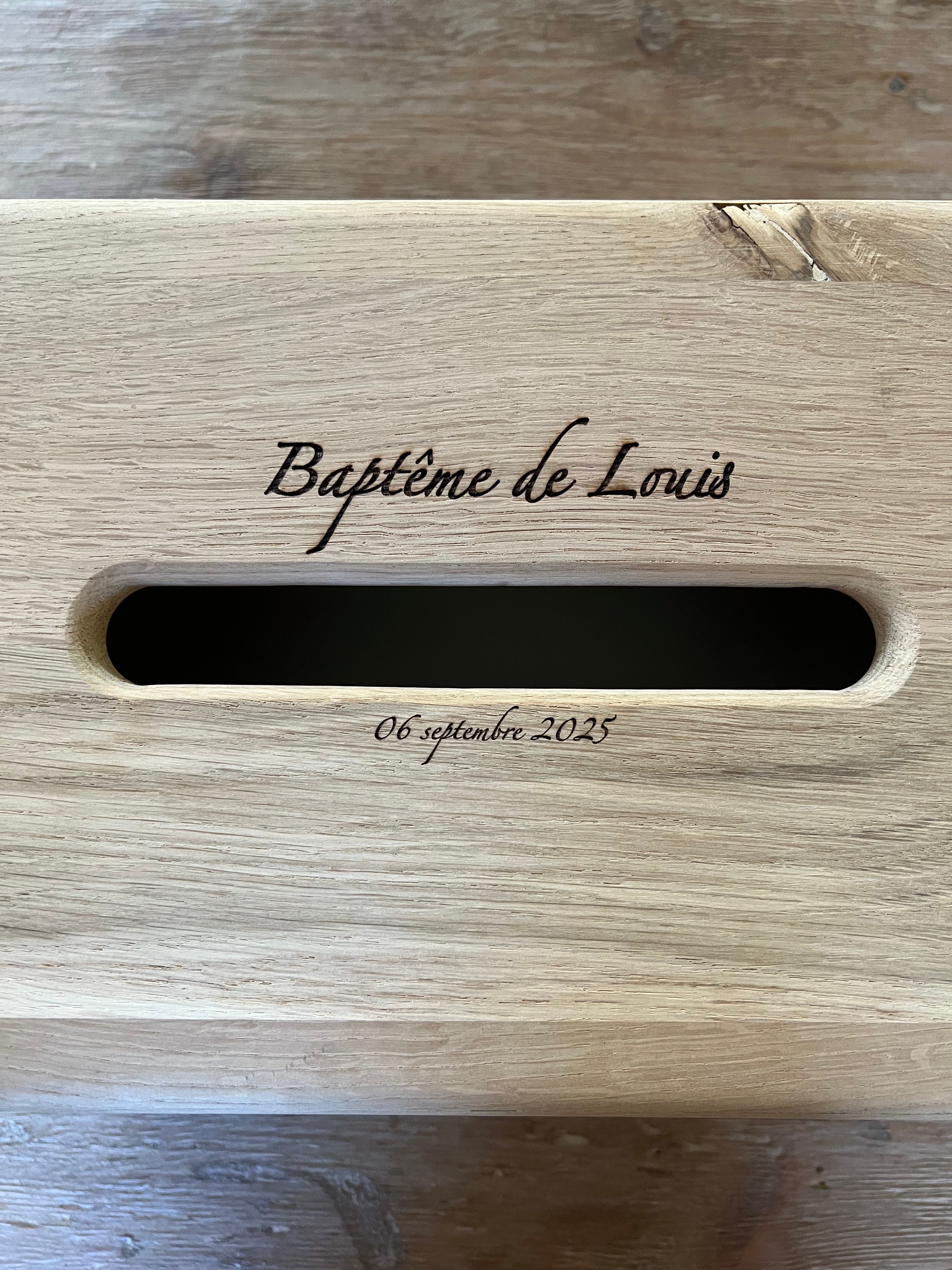 Boite en chêne massif Sen-Wood Atelier