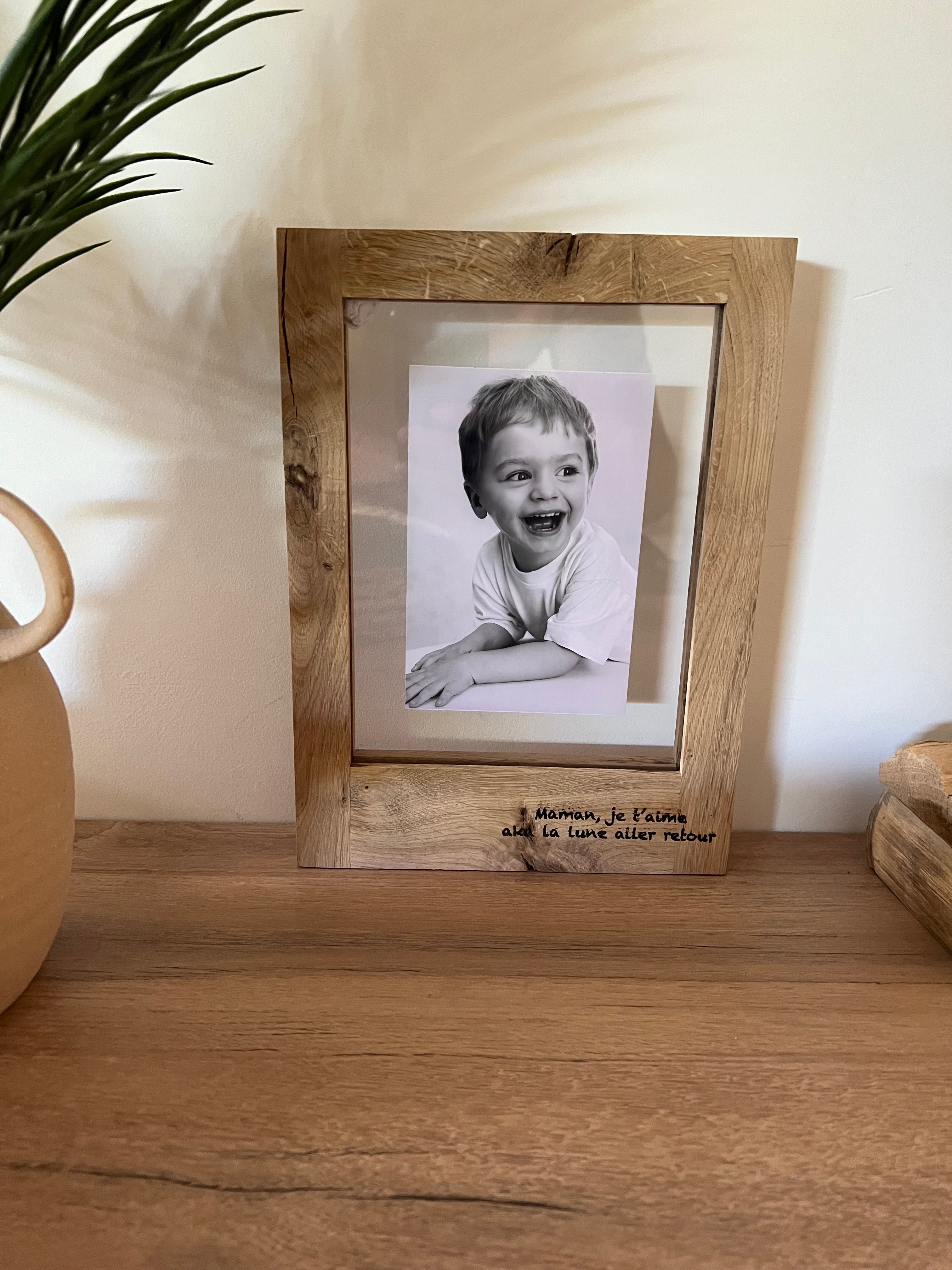 Cadre photo en chêne massif Sen-Wood Atelier